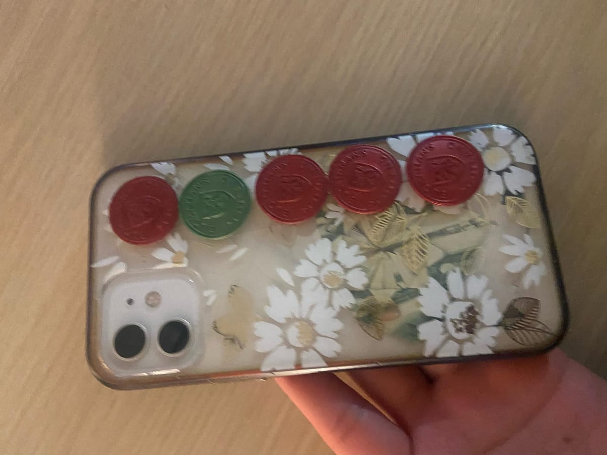 vintage flowers and postage seals phone case